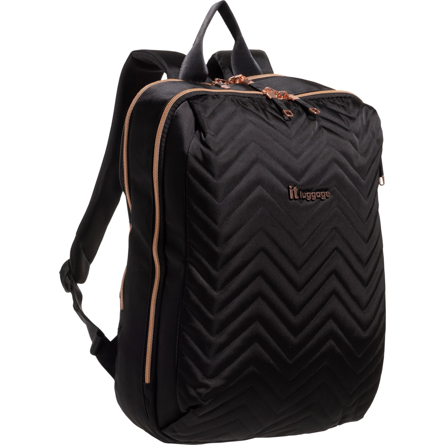 (取寄) ITラゲッジ バックパック - ブラック IT Luggage Bewitching Backpack - Black  Black IT Luggage Bewitching Backpack - Black - Save 47%