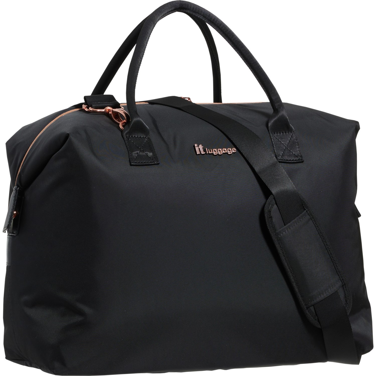 (取寄) ITラゲッジ チャーマー ウィークエンダー ダッフル バッグ - ブラック IT Luggage Charmer Weekender Duffel Bag - Black  Black IT Luggage Charmer Weekender Duffel Bag - Black - Save 48%