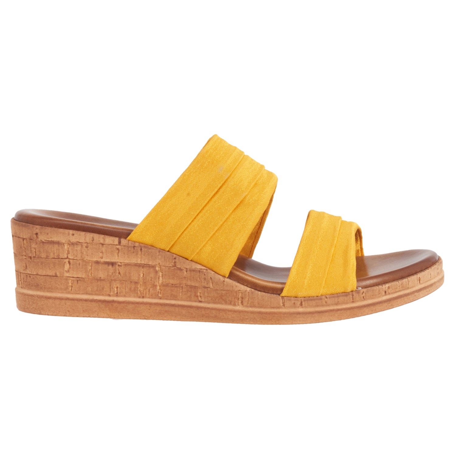 Italian Shoemakers Made in Italy Mady Cork Wedge Slides (For Women ...