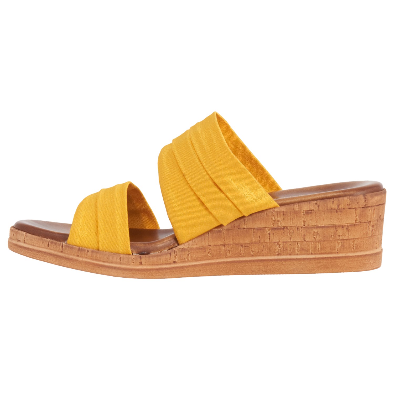 Italian Shoemakers Made in Italy Mady Cork Wedge Slides (For Women ...