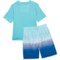 4NMJH_2 iXtreme Little Boys Sea and Surf Rash Guard and Trunks Set - Short Sleeve
