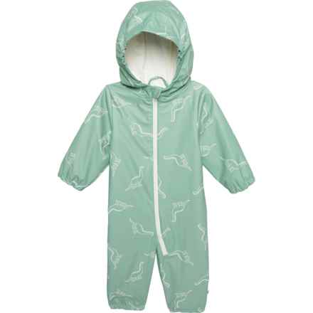 IZOD Infant Girls One-Piece Rainsuit in Dusty Green