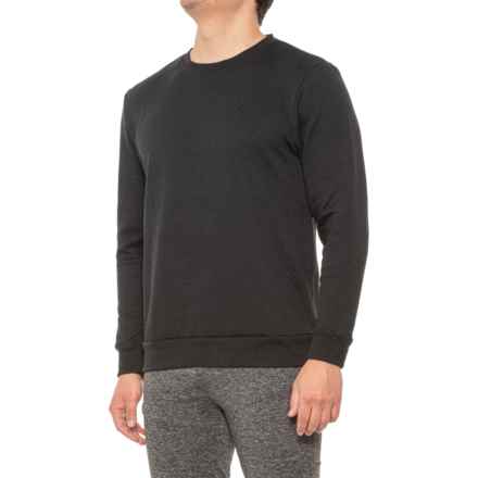 IZOD Quilted Lounge Sweatshirt in Black