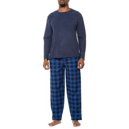 IZOD Soft Touch Pajamas - Long Sleeve in Navy