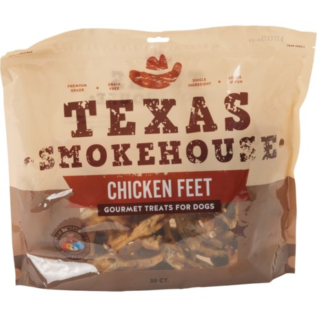 JACK & PUP Chicken Feet Dog Treats - 30-Count in Multi