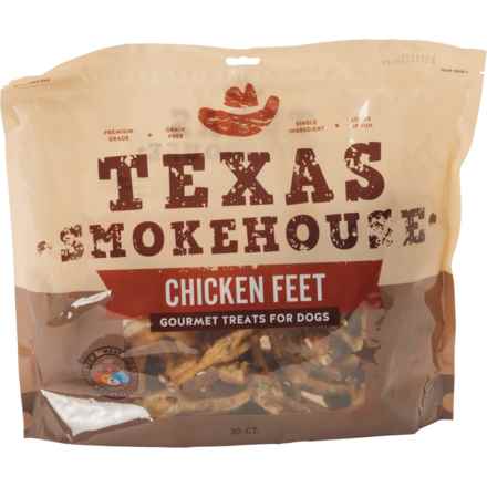 JACK & PUP Chicken Feet Dog Treats - 30-Count in Multi