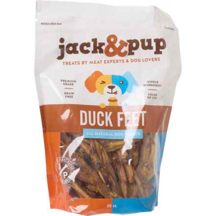 JACK & PUP Duck Feet Dog Treats - 20-Pack in Duck