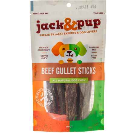 JACK & PUP Gullet Sticks Dog Treats - 10-Pack in Gullet