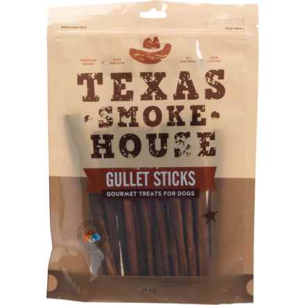 JACK & PUP Texas Smokehouse Gullet Sticks Dog Treats - 15-Pack in Multi