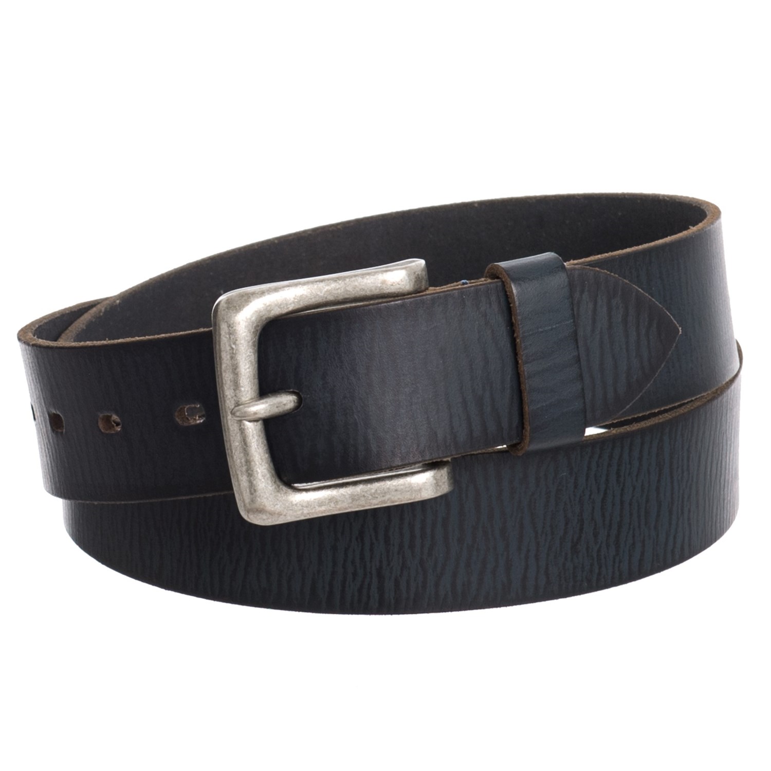 Jack Georges Buffalo Leather Belt – Navy (For Men)