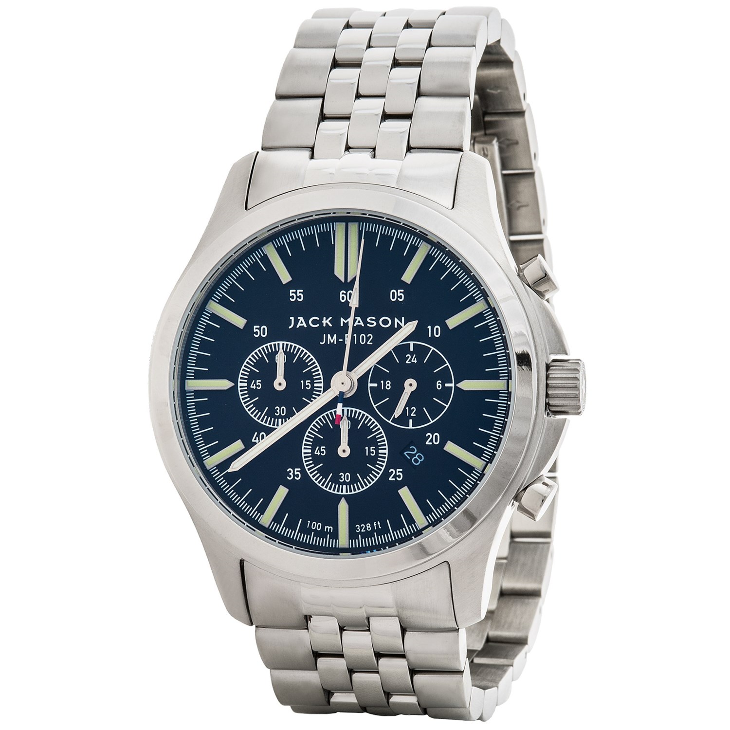 Jack Mason Field Chronograph Watch with Stainless Steel Band – 42mm on ...