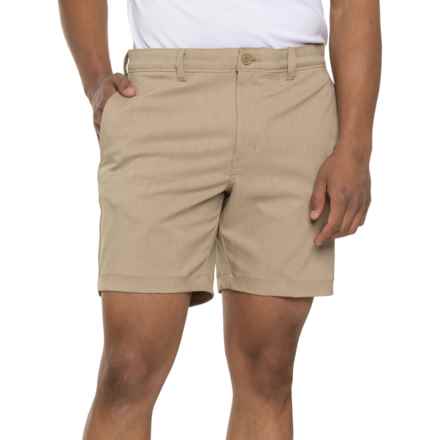 Jack Nicklaus Flat Front Active Waist Shorts - UPF 50, 7” in Chinchilla
