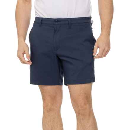 Jack Nicklaus Flat Front Active Waist Shorts - UPF 50, 7” in Classic Navy