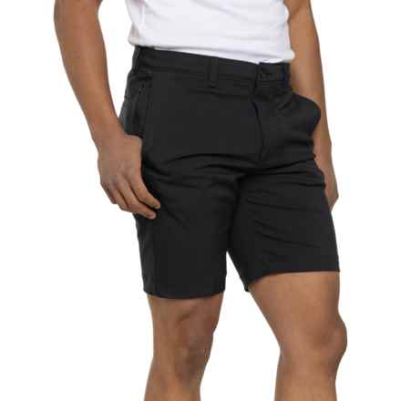 Jack Nicklaus Flat Front Active Waist Shorts - UPF 50, 9” in Caviar