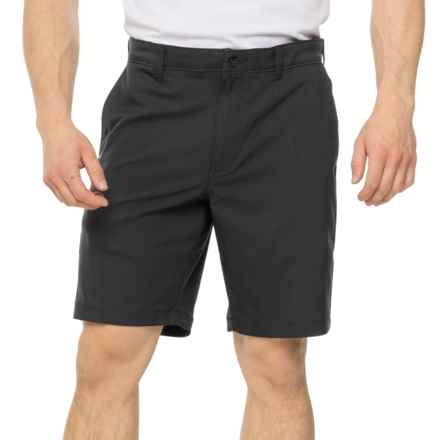 Jack Nicklaus Flat Front Active Waist Shorts - UPF 50, 9” in Caviar