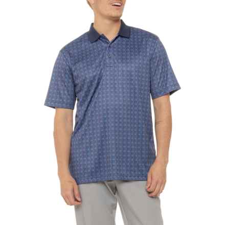 Jack Nicklaus Heritage Print Polo Shirt - Short Sleeve in Classic Navy
