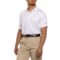 Jack Nicklaus Medallion Print Polo Shirt - UPF 50, Short Sleeve in Bright White
