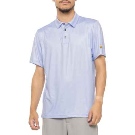 Jack Nicklaus Tropical Polo Shirt - UPF 50, Short Sleeve in Serenity