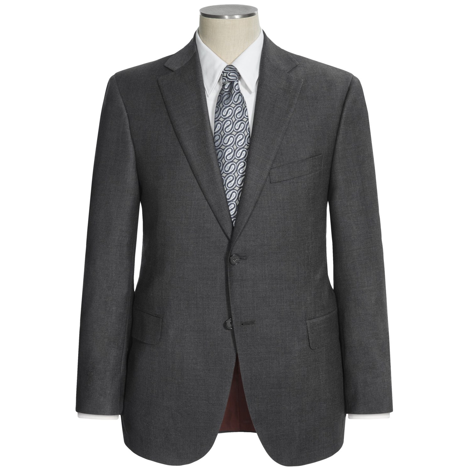 Jack Victor Sharkskin Suit - Loro Piana Wool (For Men)