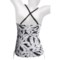 7895M_2 JAG Criss-Cross Ruched Tankini Top (For Women)