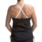 7895M_3 JAG Criss-Cross Ruched Tankini Top (For Women)