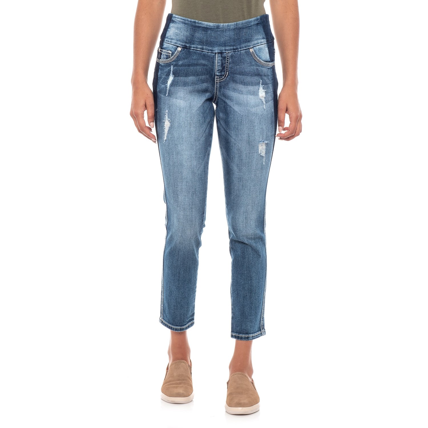 JAG Medium Indigo Nora Marta Pull-On Skinny Jeans (For Women)
