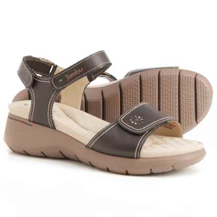 Jambu Elizabeth Eco Vegan Wedge Sandals (For Women) in Brown
