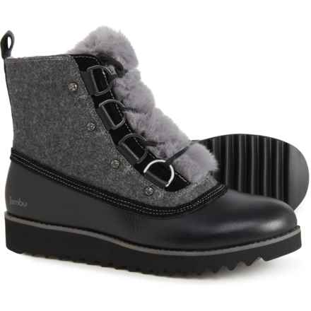 Jambu Turin Lace-Up Winter Boots - Waterproof, Leather (For Women) in Black