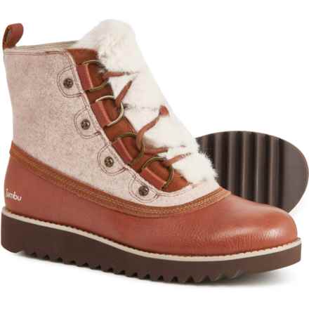 Jambu Turin Lace-Up Winter Boots - Waterproof, Leather (For Women) in Whiskey