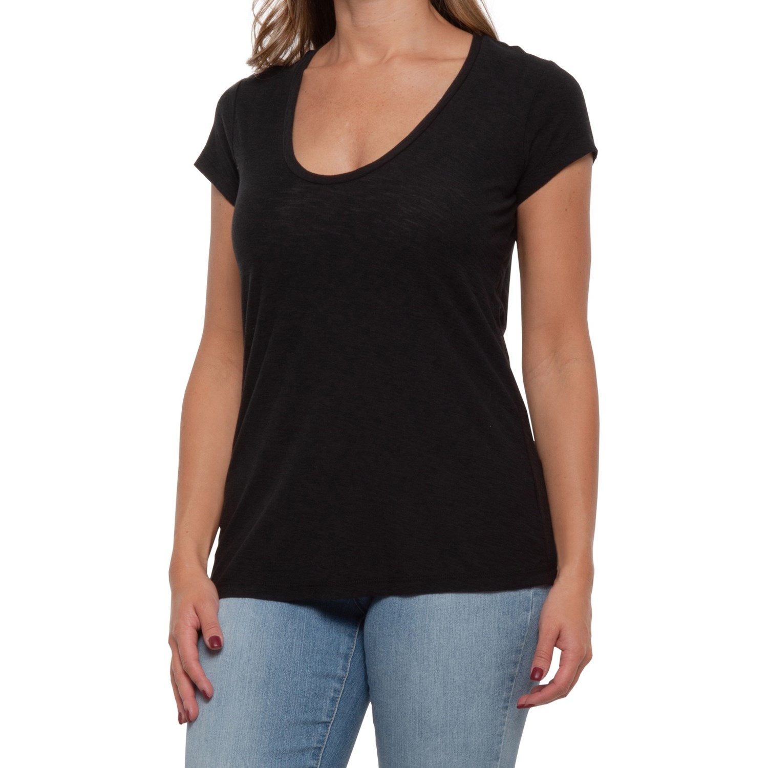 deep u neck tops