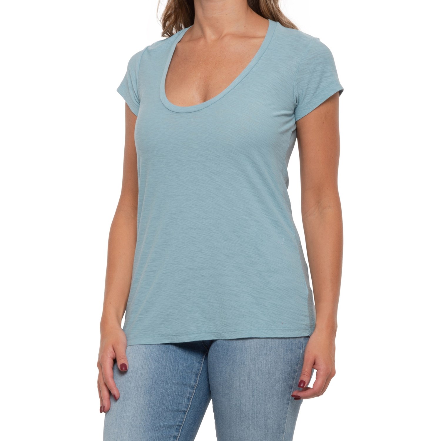 deep u neck tops