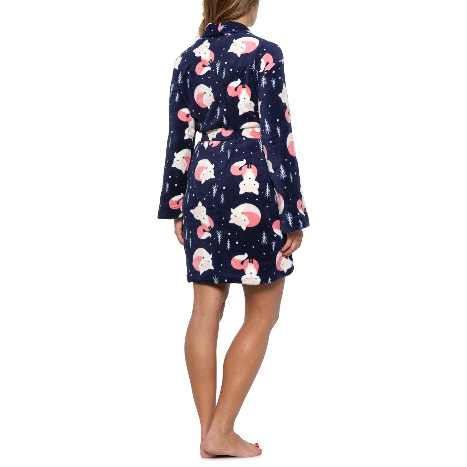 JAMMIES Fox Print Plush Robe (For Women) Save 89