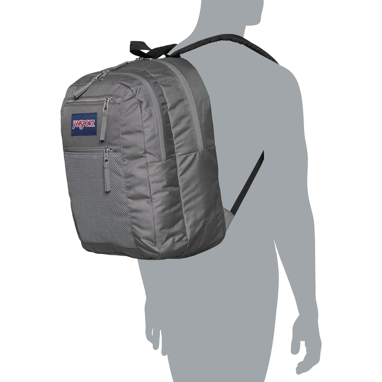 forge gray jansport backpack (Black/Grey/Navy/Pink) Black / One Size Two large main compartments offer ample storage for your supplies JanSport SuperBreak One 25L Backpack