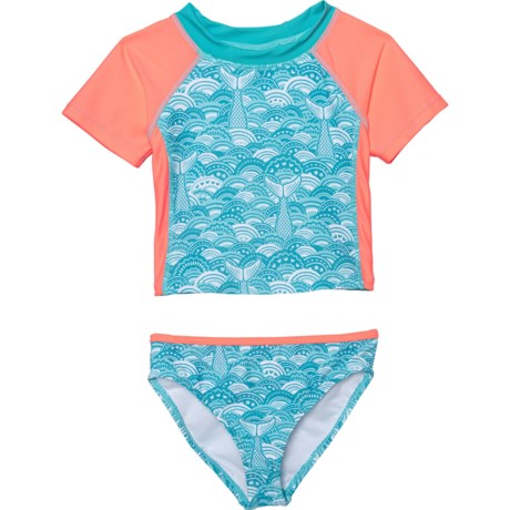 Jantzen Mermaid Tail Rash Guard and Swim Bottoms (For Little Girls ...