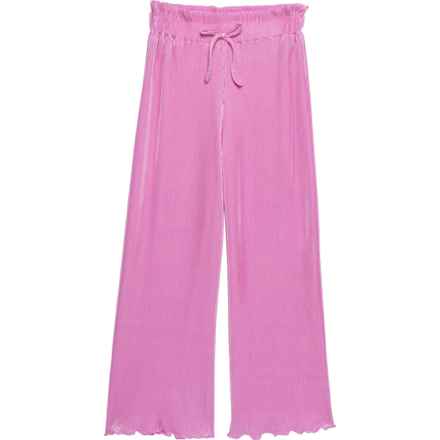 Japna Big Girls Piesse Pull-On Ribbed Pants in Fuschia Purple