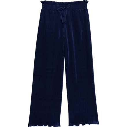 Japna Big Girls Piesse Pull-On Ribbed Pants in Navy