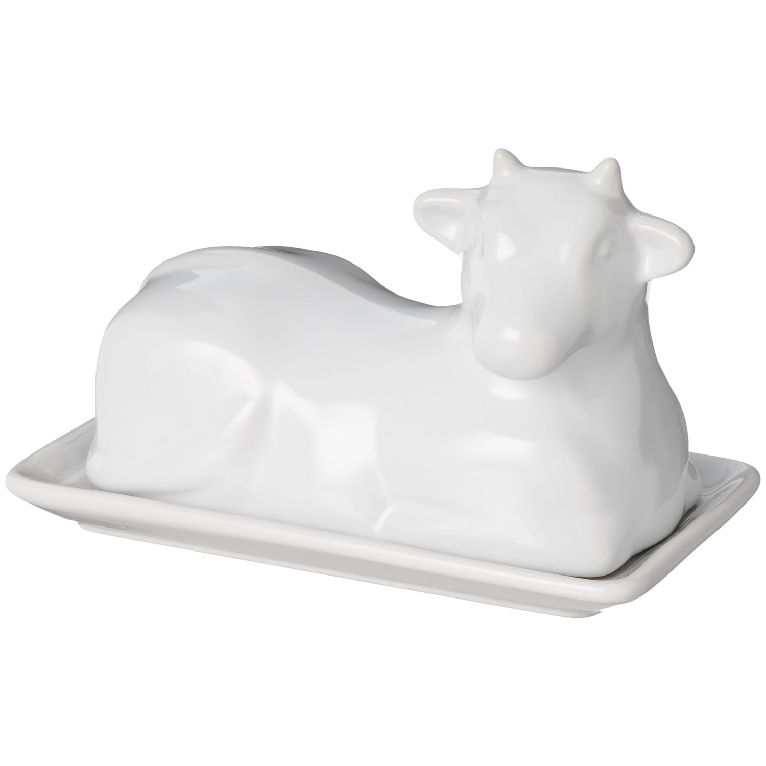 Jay Imports Main Street Cow Butter Dish with Lid Save 30