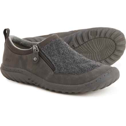 JBU BY JAMBU Amber Wool Side-Zip Shoes - Slip-Ons (For Women) in Char