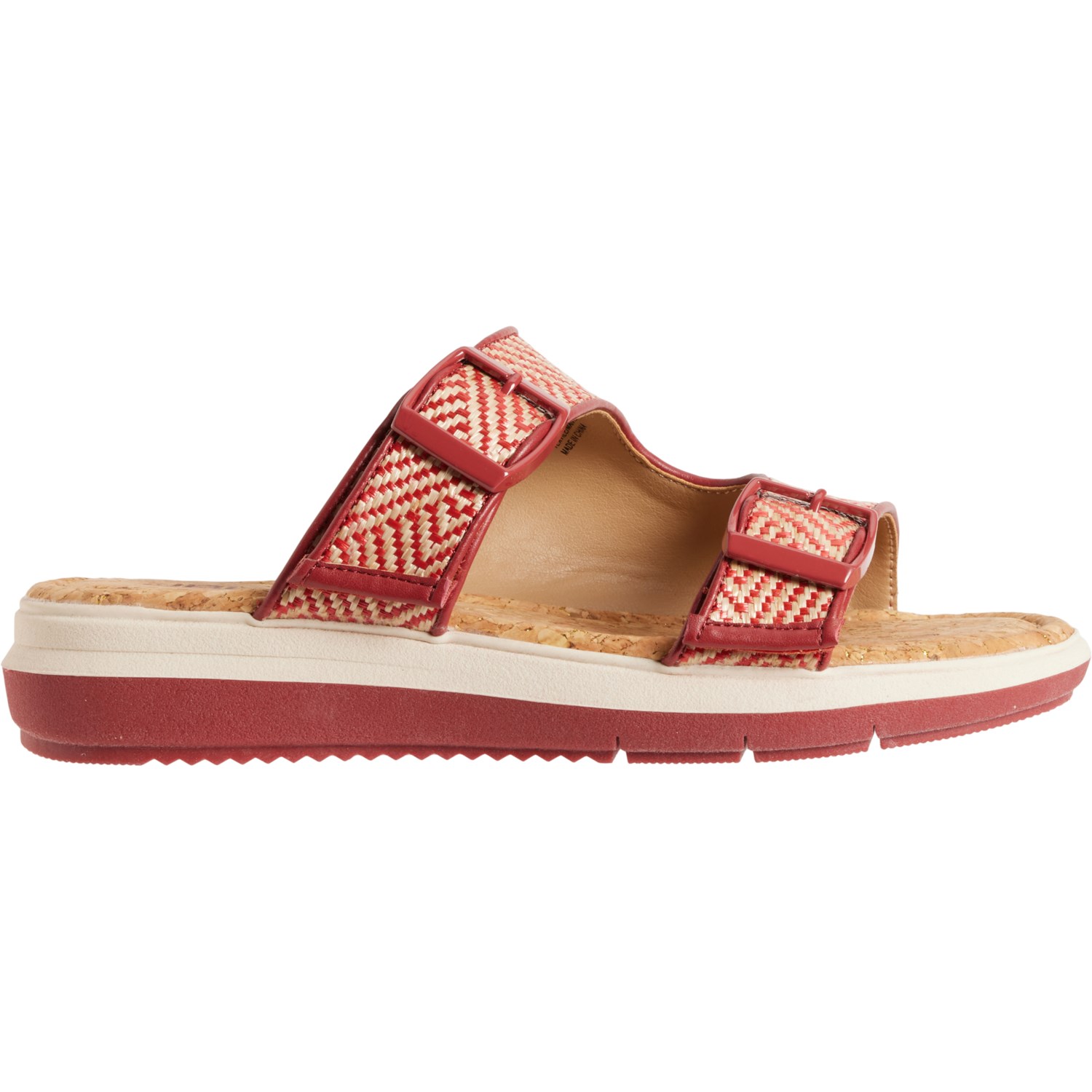 (取寄) JBUバイジャンブー レディース コナ 2-バンド サンダル JBU BY JAMBU women Kona 2-Band Sandals (For Women)  Red/Cream Raffia JBU BY JAMBU Kona 2-Band Sandals (For Women) - Save 75%