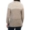 9410K_3 Jeanne Pierre Fisherman Sweater - Multicolor, Cowl Neck (For Women)
