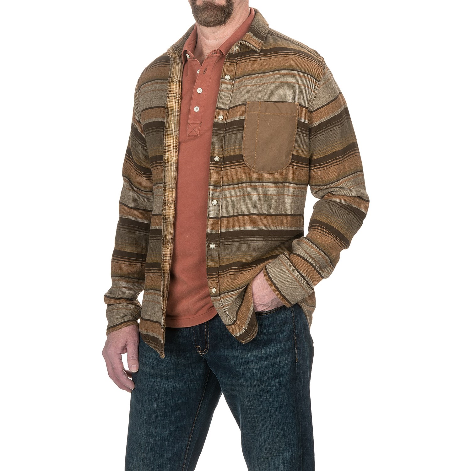 Jeremiah Lansing Heavy Twill Shirt Jacket Reversible (For Men)