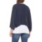 428UF_2 Jewel Eyelet Cardigan Sweater - Open Front, Short Sleeve (For Women)