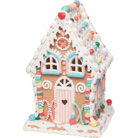 JINGLES AND JOY LED Gingerbread House - 14” in Multi