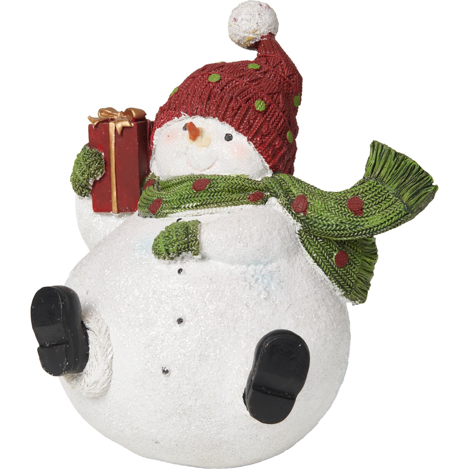 Jingles & Joy Snowman with Gift Decoration 8.25” Save 23