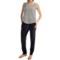 145ND_3 Joan Vass Drape-Pocket Silk Pants (For Women)