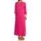 158VN_2 Joan Vass Easy Dress - 3/4 Sleeve (For Women)
