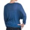 7076M_2 Joan Vass Sheer Scoop Neck Shirt - 3/4 Dolman Sleeve (For Women)