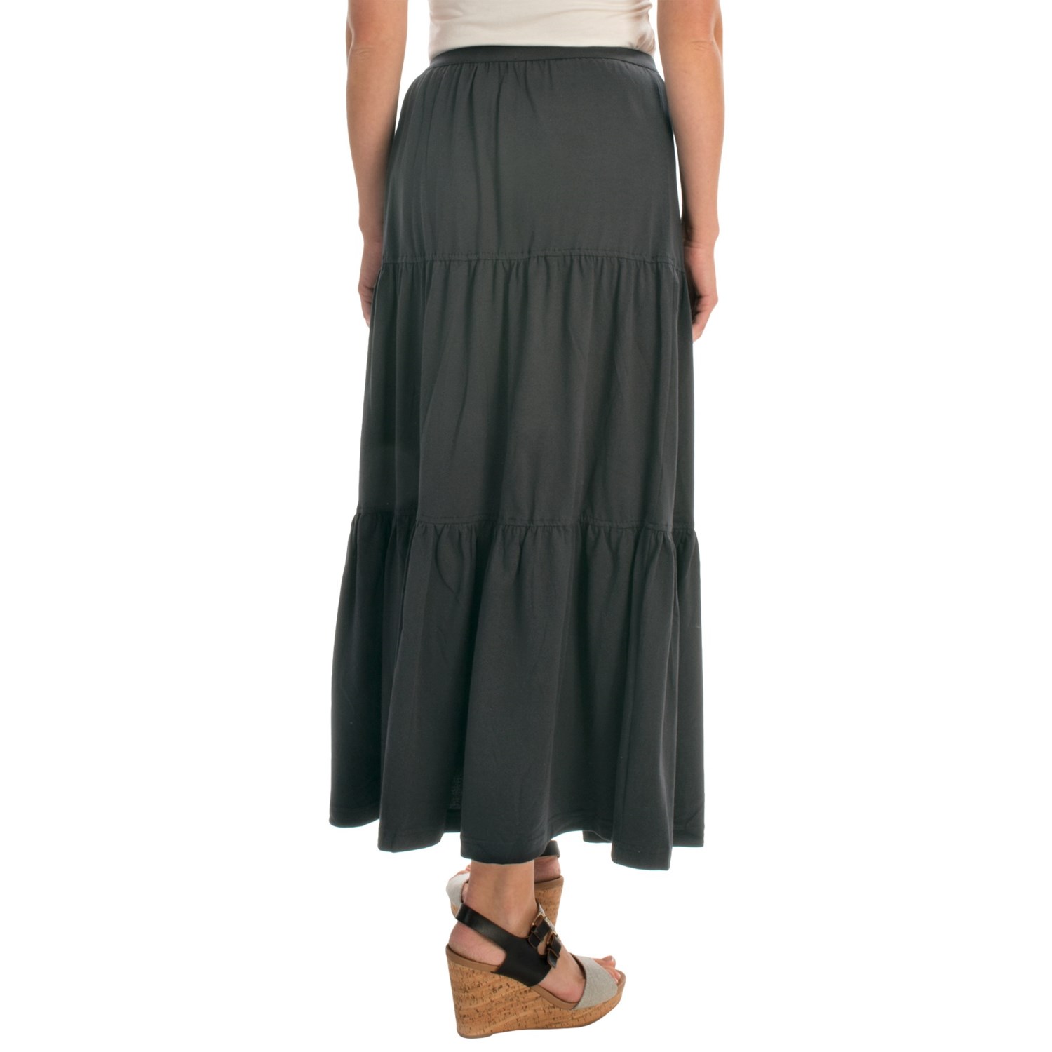 Joan Vass Tiered Long Skirt (For Women) - Save 81%