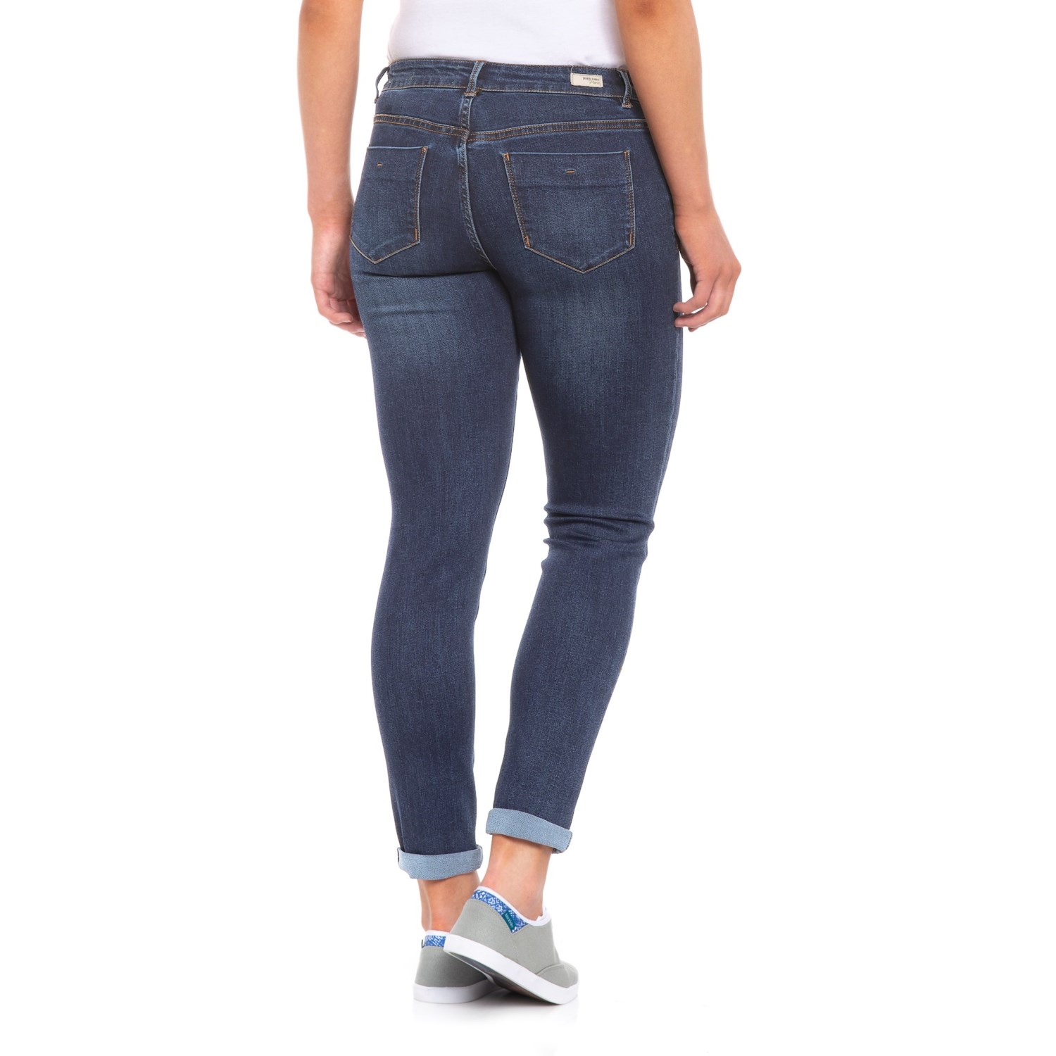 Joan Voss Pure Asphalt Blue Girlfriend Cropped Denim Jeans (For Women ...