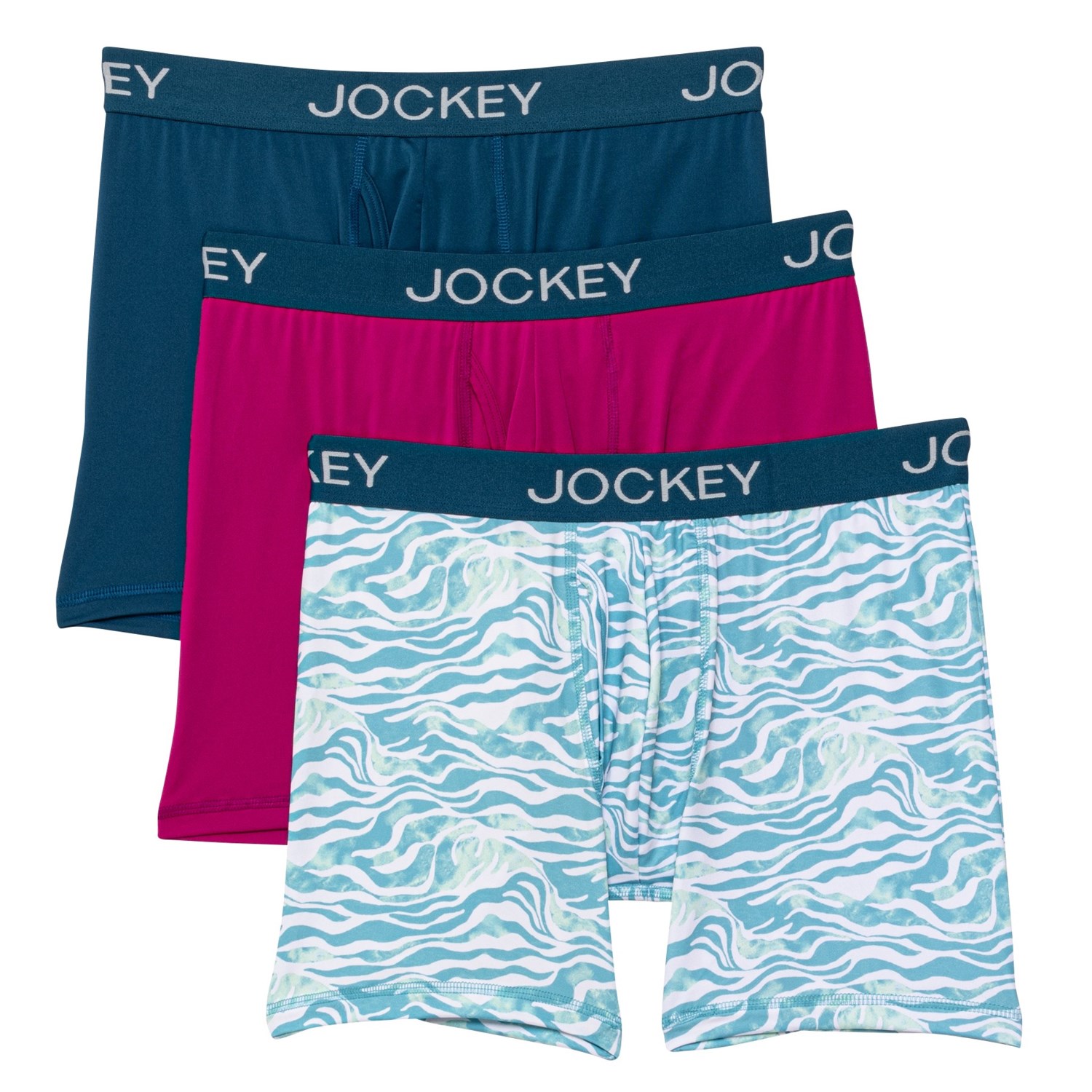 Jockey Men's Active 3-pack Microfiber Boxer Briefs, Men's Underwear